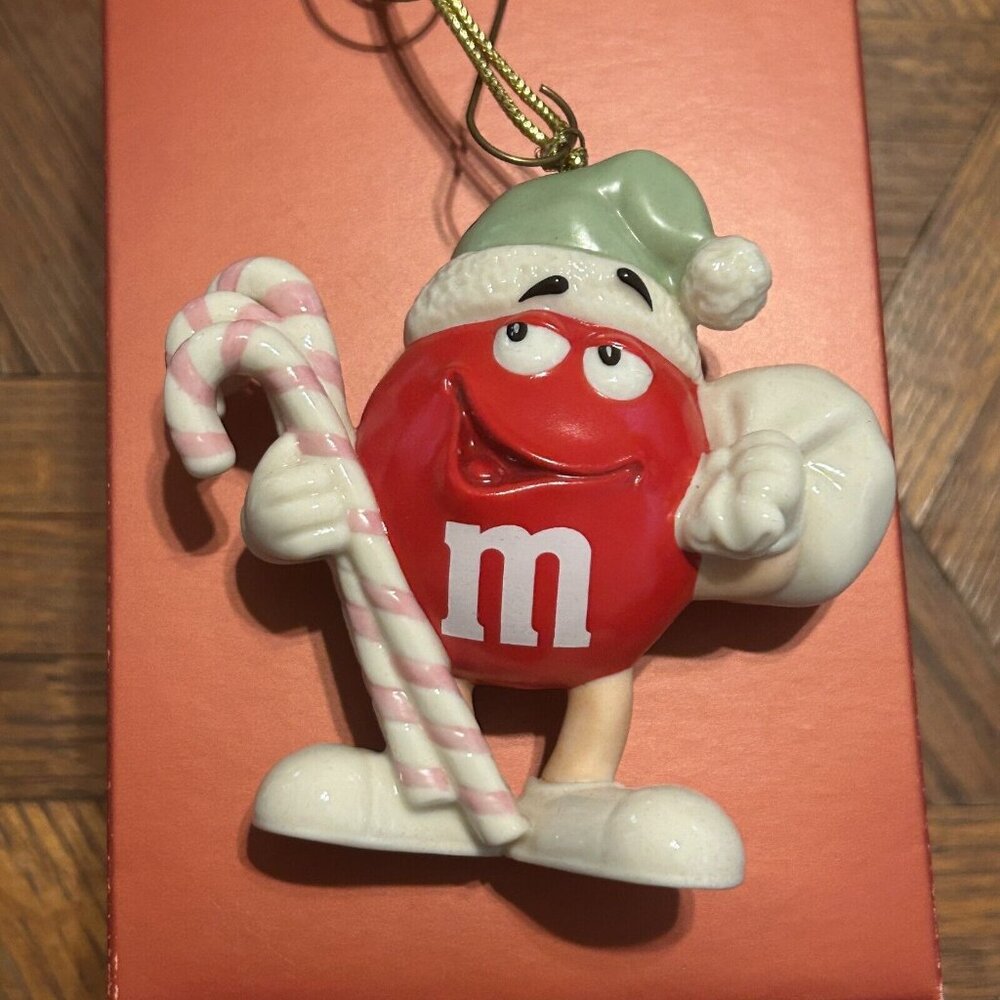 Lenox M&M's Red Character Ornament Dated 2008 RETIRED EUC (F)